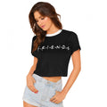 Women's Cotton Western Wear T Shirt (Black)