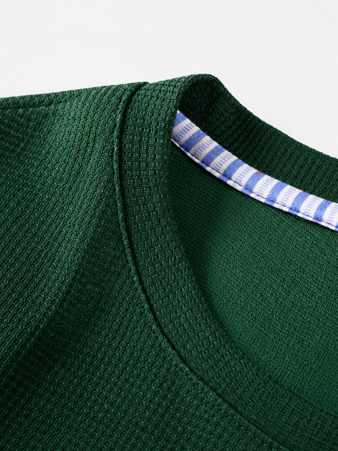 Men’s Premium Waffle Knit Textured Cotton Blend T-Shirt | Regular Fit Casual Tee