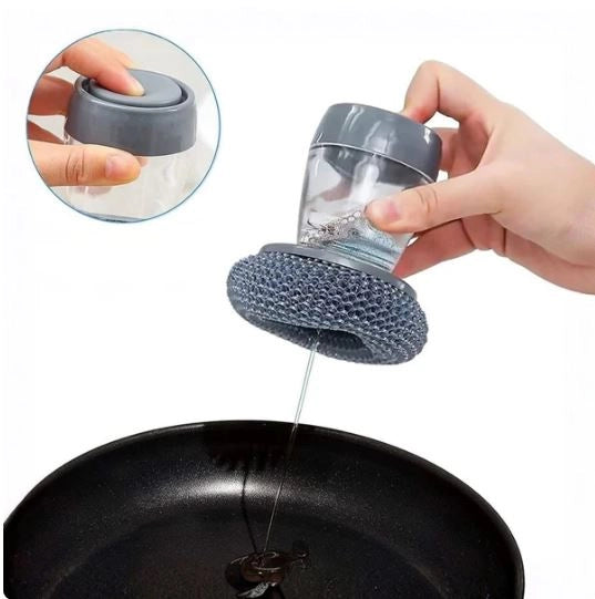 2-in-1 Liquid Soap Dispensing Cleaning Brush Set