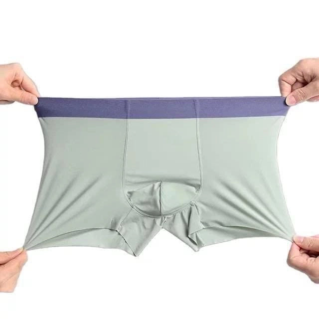 Men's Seamless Ice Silk Boxer Briefs 3-Pack