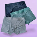 Men's Seamless Ice Silk Boxer Briefs 3-Pack